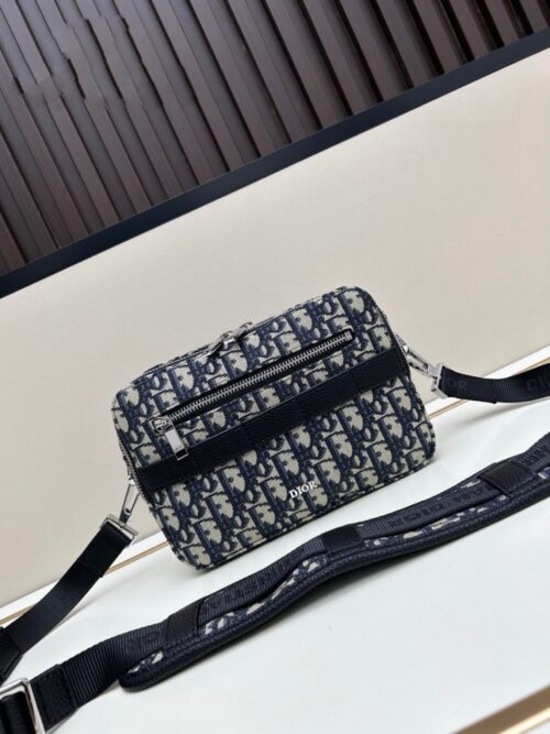【AT11173】Diorディオール Obliqueオブリークプリント斜め掛けバッグ - 青色の高品質バッグ | Dior
