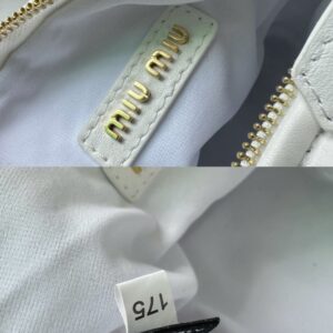 【AT11282】Miu Miu プリーツ加工レザーハンドバッグ 新鮮なエレガントさを体現する柔らかな羊革製女性用バッグ | Miu Miu