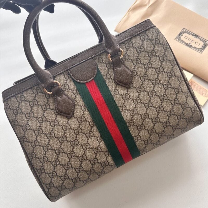【AT11299】グッチ Ophidiaシリーズ中型トートバッグ - 高級なGG Supremeキャンバス素材、エレガントなデザイン！ | Gucci Firenze