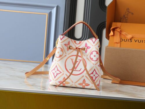 【AT11307】ルイ・ヴィトンNéonoé BBハンドバッグ - 贅沢なMonogram Tiles柄とパステルカラーが魅力的 | Louis Vuitton