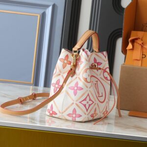 【AT11307】ルイ・ヴィトンNéonoé BBハンドバッグ - 贅沢なMonogram Tiles柄とパステルカラーが魅力的 | Louis Vuitton