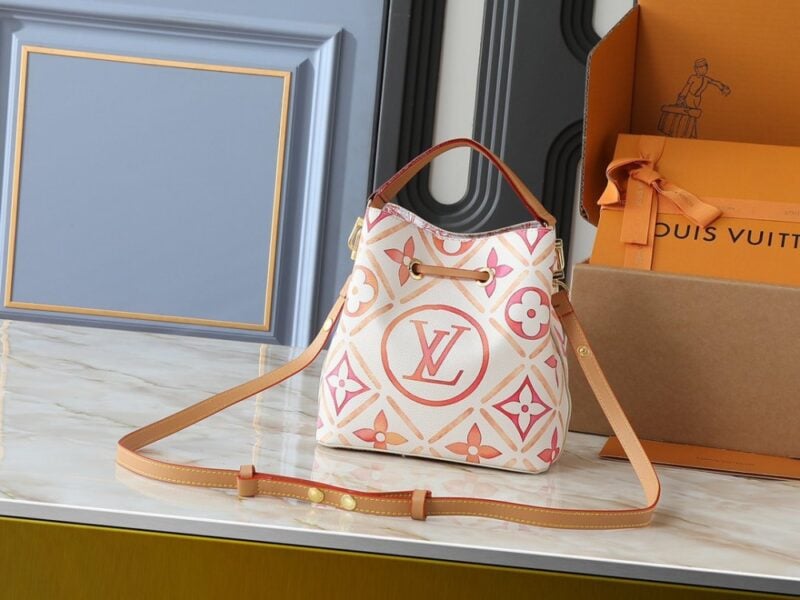 【AT11307】ルイ・ヴィトンNéonoé BBハンドバッグ - 贅沢なMonogram Tiles柄とパステルカラーが魅力的 | Louis Vuitton