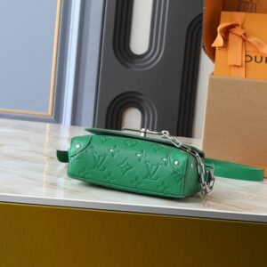 【AT11322】ルイ・ヴィトン 翠緑色のクラシックなスチーマーミニハンドバッグ | LV