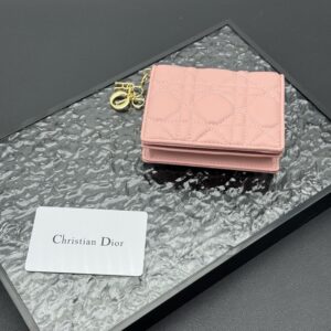 【AT11342】ディオール Dior ピンク色のラグジュアリーカードウォレット、都会女性のための高級アクセサリー | Dior Paris