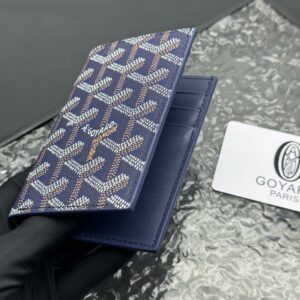 【AT11348】Goyardサンピエールシリーズ 軽量多機能財布 ネイビーブルー 繊細なデザイン | Goyard Paris