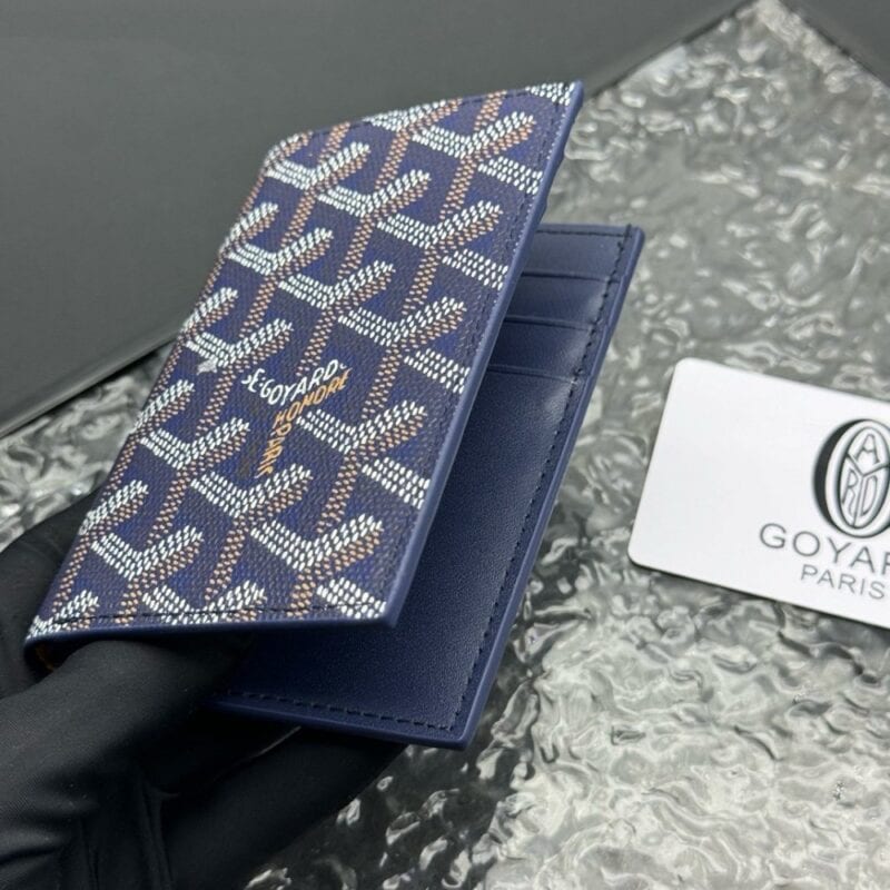 【AT11348】Goyardサンピエールシリーズ 軽量多機能財布 ネイビーブルー 繊細なデザイン | Goyard Paris