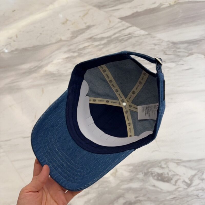 【AT11956】LOEWE青色ベースボールキャップ - ロエベのネイビーブルー帽子 | Loewe