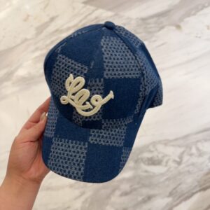 【AT11957】ルイ・ヴィトン LV クラシックな青色メッシュ野球帽 | Louis Vuitton Paris