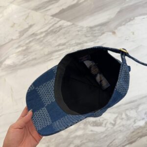 【AT11957】ルイ・ヴィトン LV クラシックな青色メッシュ野球帽 | Louis Vuitton Paris