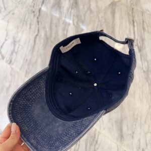 【AT11959】高級なCelineデニムブルー ベースボールキャップ | Céline