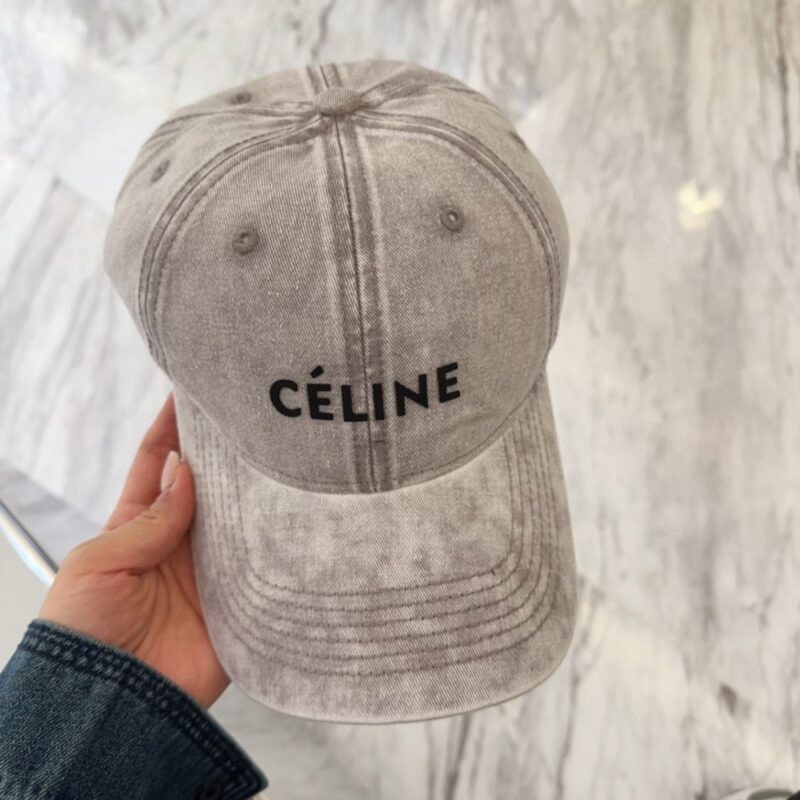 【AT11960】セリーヌ Celine クラシックベースボールキャップ グレー ハイエンドのラグジュアリーストリートファッションアイテム | Celine