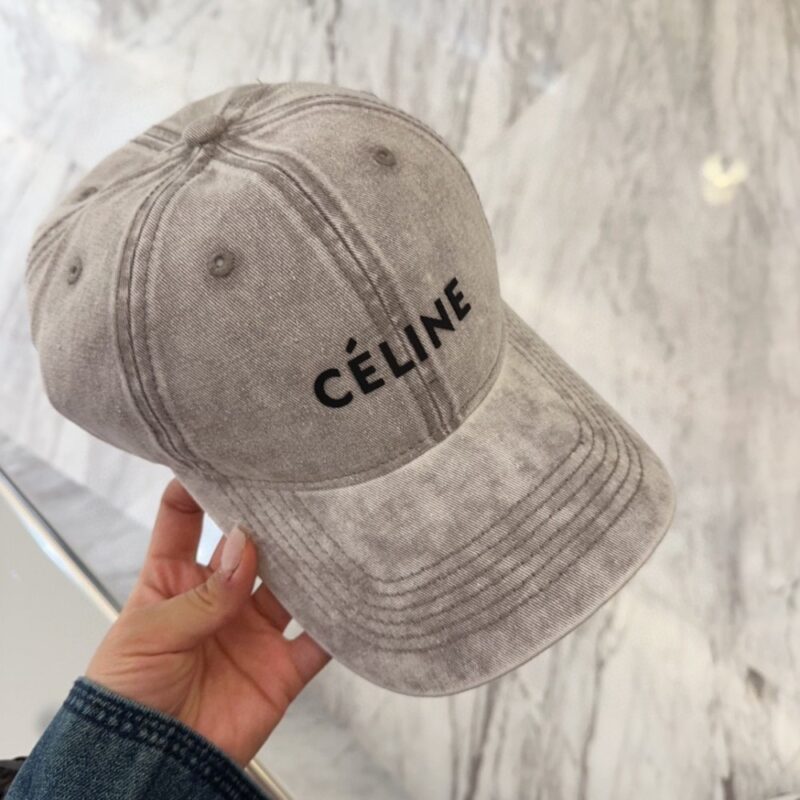【AT11960】セリーヌ Celine クラシックベースボールキャップ グレー ハイエンドのラグジュアリーストリートファッションアイテム | Celine