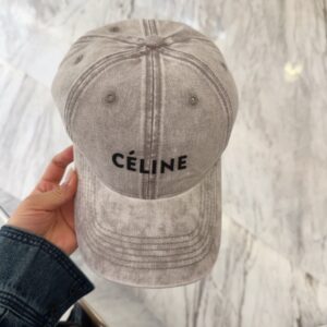 【AT11960】セリーヌ Celine クラシックベースボールキャップ グレー ハイエンドのラグジュアリーストリートファッションアイテム | Celine