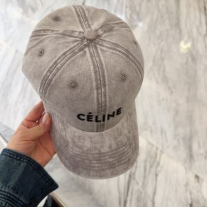 【AT11960】セリーヌ Celine クラシックベースボールキャップ グレー ハイエンドのラグジュアリーストリートファッションアイテム | Celine