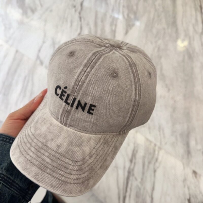 【AT11960】セリーヌ Celine クラシックベースボールキャップ グレー ハイエンドのラグジュアリーストリートファッションアイテム | Celine