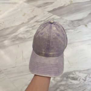 【AT11962】YSLサンローラン ヴィンテージ風バイオレットカラーベースボールキャップ | YSL