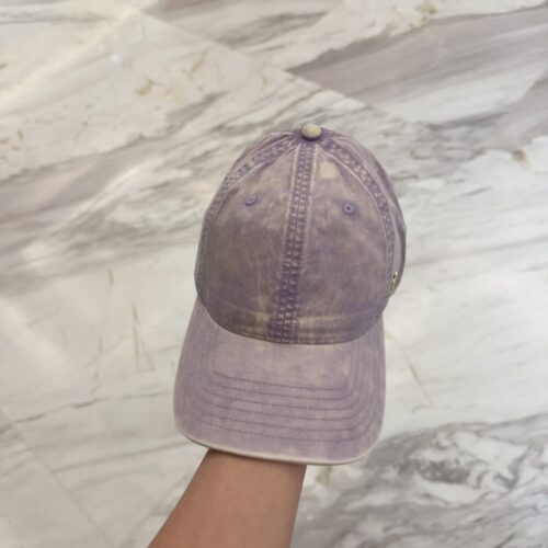 【AT11962】YSLサンローラン ヴィンテージ風バイオレットカラーベースボールキャップ | YSL