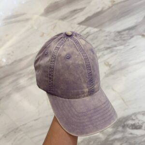 【AT11962】YSLサンローラン ヴィンテージ風バイオレットカラーベースボールキャップ | YSL