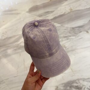 【AT11962】YSLサンローラン ヴィンテージ風バイオレットカラーベースボールキャップ | YSL
