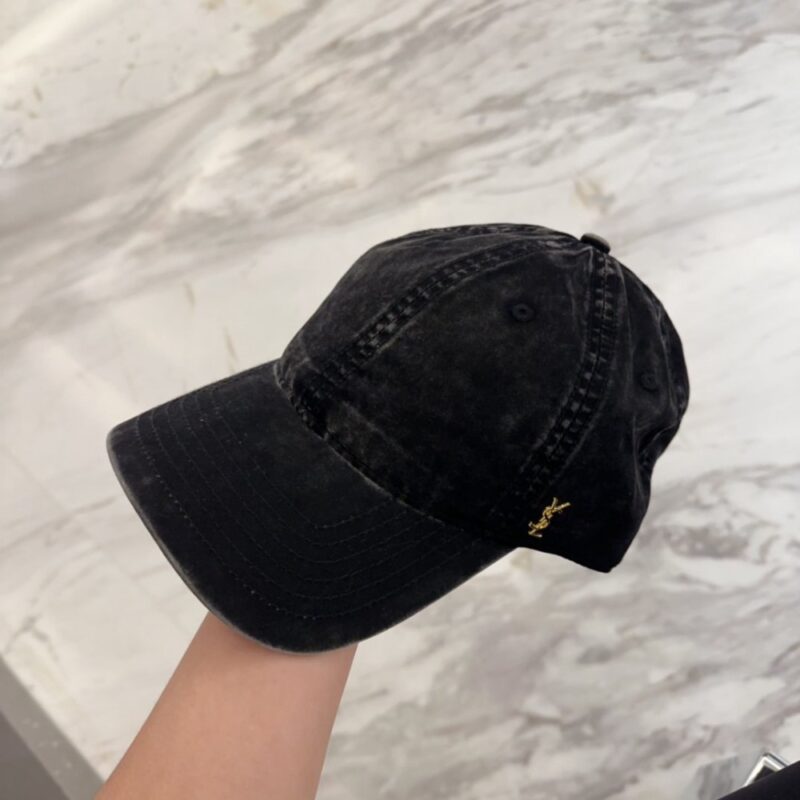 【AT11963】YSLクラシックベースボールキャップ - 高級感溢れる優雅なデザイン | Saint Laurent