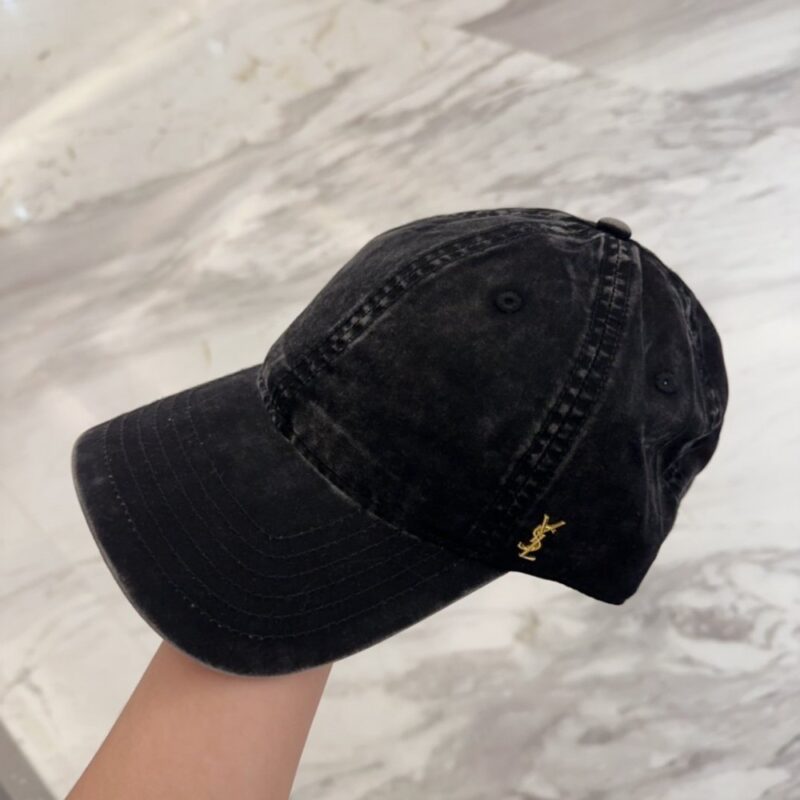【AT11963】YSLクラシックベースボールキャップ - 高級感溢れる優雅なデザイン | Saint Laurent