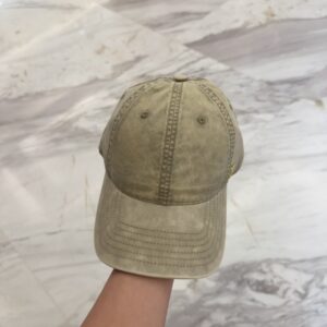【AT11964】YSLサンローランの贅沢なウォッシュ加工ベースボールキャップ | Saint Laurent