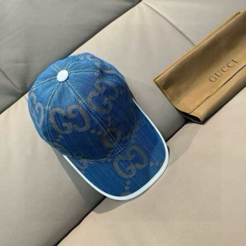 【AT11967】グッチ クラシックなダブルGロゴ デニムベースボールキャップ | Gucci