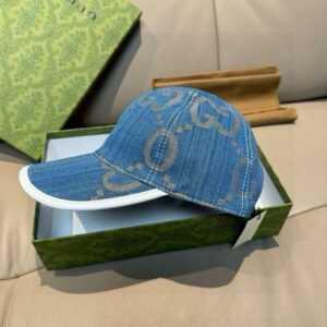 【AT11967】グッチ クラシックなダブルGロゴ デニムベースボールキャップ | Gucci
