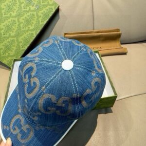 【AT11967】グッチ クラシックなダブルGロゴ デニムベースボールキャップ | Gucci
