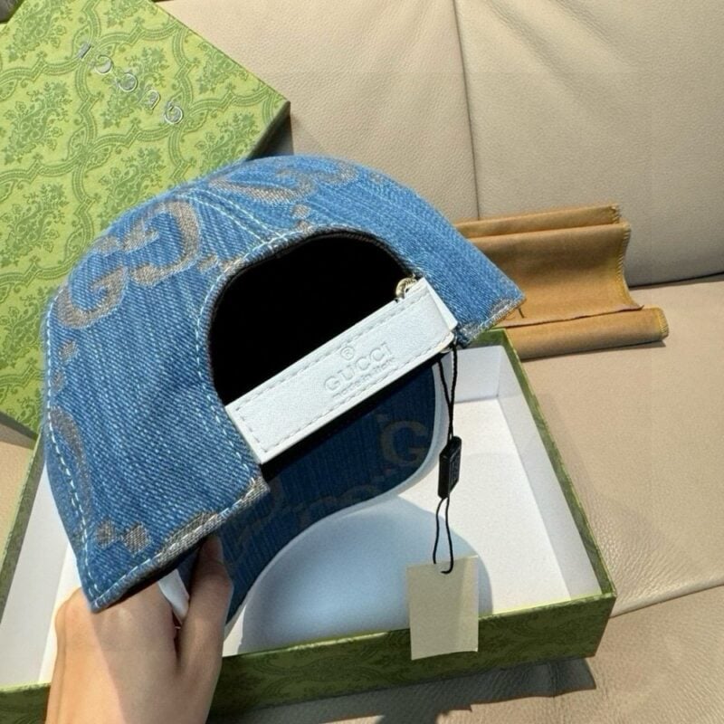 【AT11967】グッチ クラシックなダブルGロゴ デニムベースボールキャップ | Gucci
