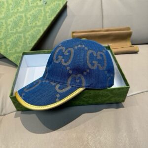 【AT11968】グッチ(Gucci)の双Gデニムベースボールキャップ、高級ファッションアクセサリー | Gucci Firenze
