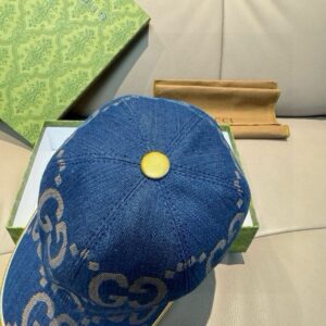 【AT11968】グッチ(Gucci)の双Gデニムベースボールキャップ、高級ファッションアクセサリー | Gucci Firenze