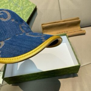 【AT11968】グッチ(Gucci)の双Gデニムベースボールキャップ、高級ファッションアクセサリー | Gucci Firenze