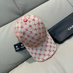 【AT11969】クラシックなダブルCロゴ入りジャカードベースボールキャップ | Chanel