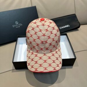 【AT11969】クラシックなダブルCロゴ入りジャカードベースボールキャップ | Chanel