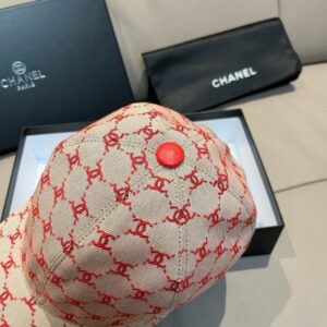 【AT11969】クラシックなダブルCロゴ入りジャカードベースボールキャップ | Chanel