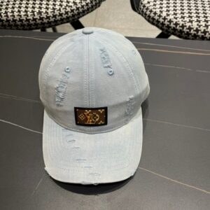 【AT12002】ルイ・ヴィトン2025年春夏コレクションの高級氷河ホワイトベースボールキャップ | Louis Vuitton Paris
