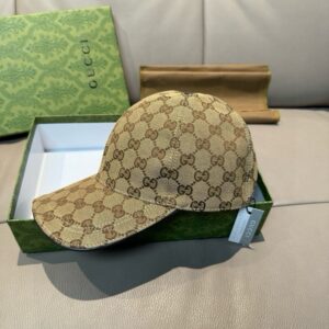 【AT12009】グッチロゴGG柄キャップ - 贅沢な高級帆布キャップ男女兼用 | Gucci