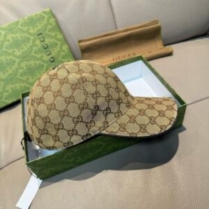 【AT12009】グッチロゴGG柄キャップ - 贅沢な高級帆布キャップ男女兼用 | Gucci