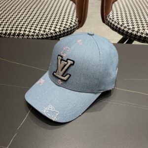 【AT12015】ルイ・ヴィトン ブルーグレー野球帽：都会のファッションとエレガンスを演出 | Louis Vuitton Paris