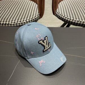 【AT12015】ルイ・ヴィトン ブルーグレー野球帽：都会のファッションとエレガンスを演出 | Louis Vuitton Paris