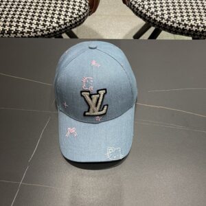 【AT12015】ルイ・ヴィトン ブルーグレー野球帽：都会のファッションとエレガンスを演出 | Louis Vuitton Paris