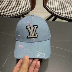 【AT12015】ルイ・ヴィトン ブルーグレー野球帽：都会のファッションとエレガンスを演出 | Louis Vuitton Paris