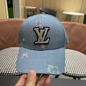 【AT12015】ルイ・ヴィトン ブルーグレー野球帽：都会のファッションとエレガンスを演出 | Louis Vuitton Paris