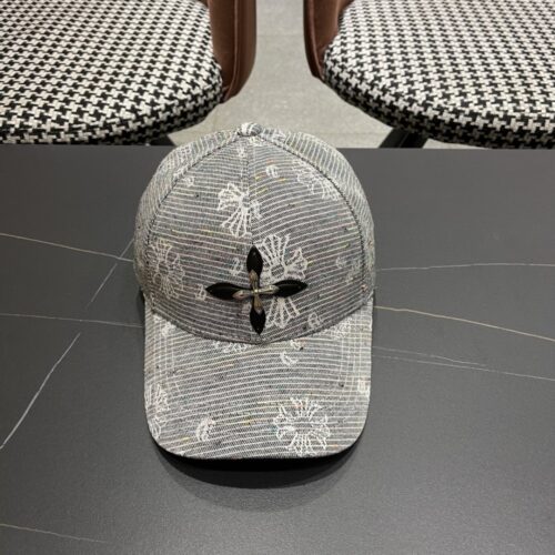 【AT12021】Chrome Hearts ヴィンテージ 十字架 メタルバッジ ベースボールキャップ | Chrome Hearts