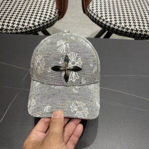 【AT12021】Chrome Hearts ヴィンテージ 十字架 メタルバッジ ベースボールキャップ | Chrome Hearts