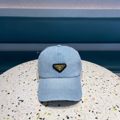 【AT12033】プラダ　デニムベースボールキャップ ✨ | Prada