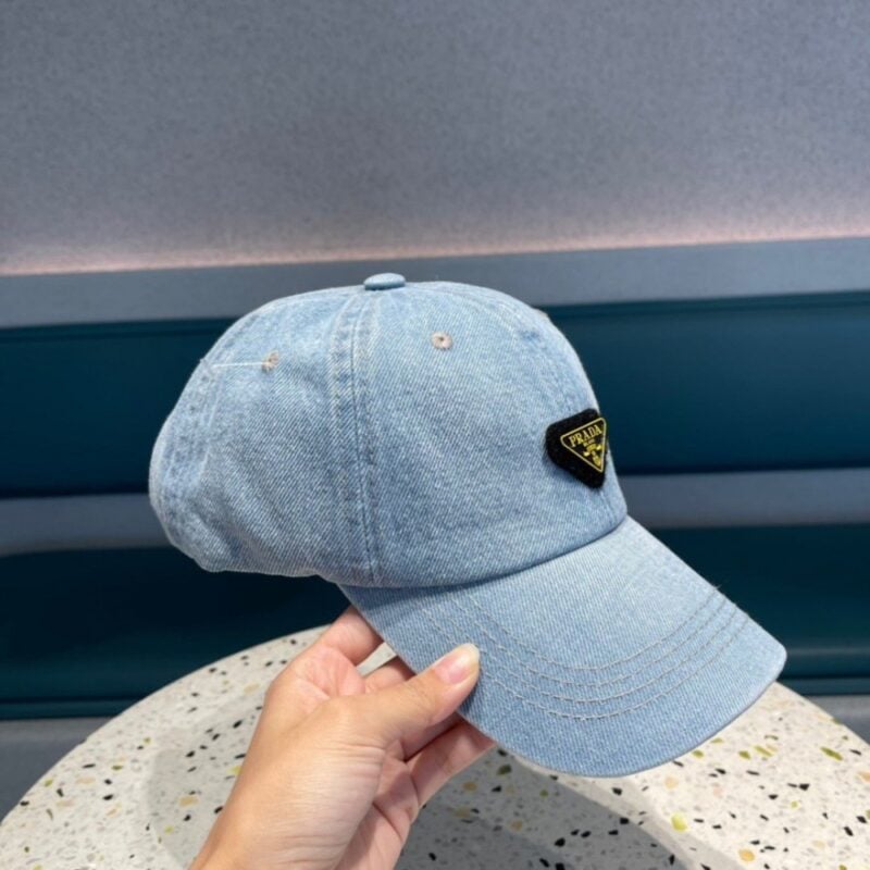 【AT12033】プラダ　デニムベースボールキャップ ✨ | Prada