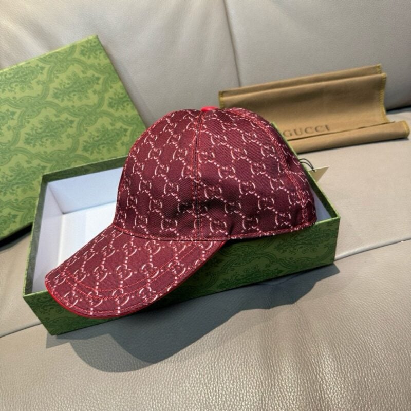 【AT12048】グッチGucci高級野球帽、シルクスクリーン クラシックロゴ ワインレッド 超快適 ファッショナブル ストリートスタイルにおすすめ | Gucci Firenze