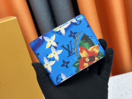 【AT13387】ルイ・ヴィトンのスリムウォレット Monogram Surfin'コーティングキャンバス | Louis Vuitton Paris